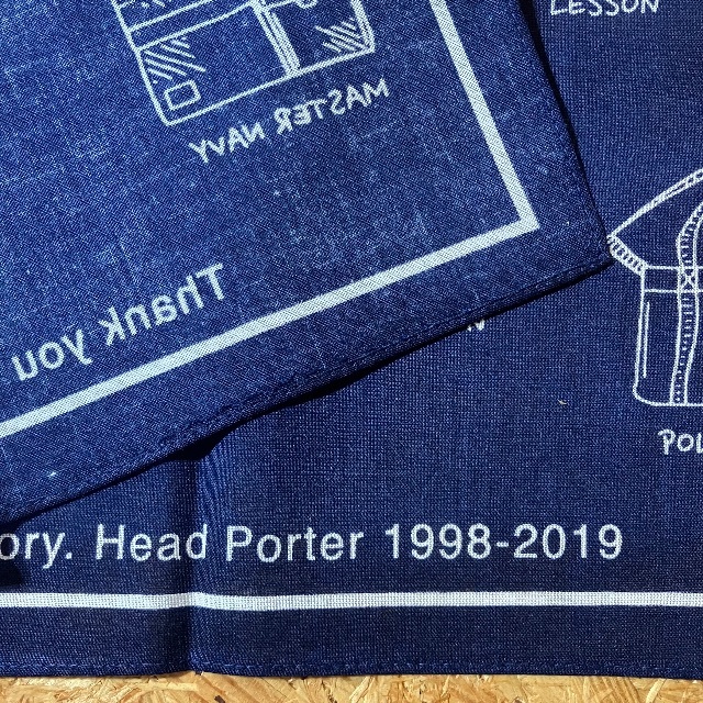 HEAD PORTER +PLUS(ヘッドポータープラス)のHEAD PORTER バンダナ ハンカチ 1998年-2019年 メンズのファッション小物(バンダナ/スカーフ)の商品写真