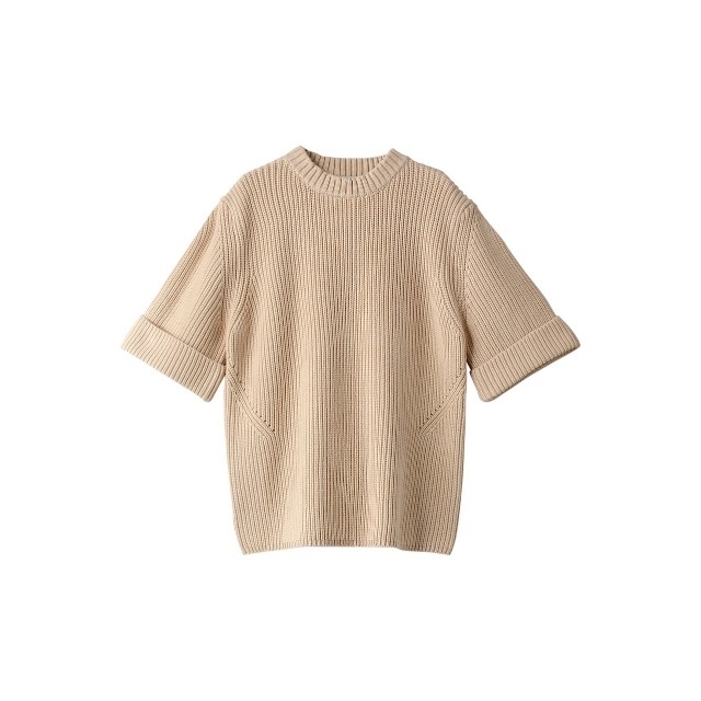 通信販売 CLANE OVER HALF SLEEVE KNIT TOPS | binkdesign.com