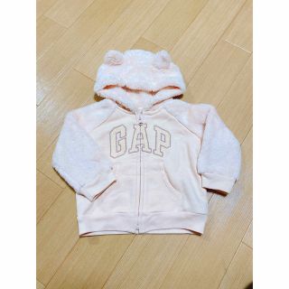 ベビーギャップ(babyGAP)のbaby GAP くま ピンク ジップ パーカー(その他)