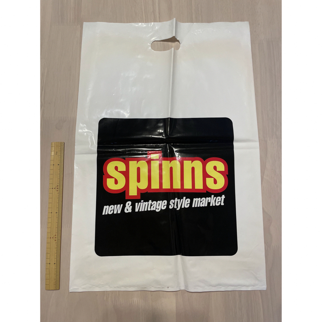 SPINNS(スピンズ)のSPINNS スピンズ ショップ袋 ショッパー 手提げ ナイロン 当時物 廃盤 レディースのバッグ(ショップ袋)の商品写真