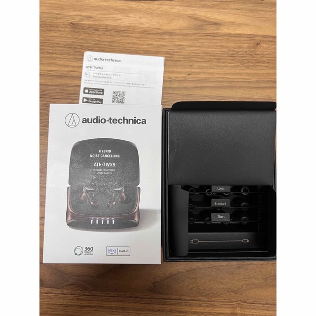 audio-technica(オーディオテクニカ)のATH-TWX9 中古美品 スマホ/家電/カメラのオーディオ機器(ヘッドフォン/イヤフォン)の商品写真