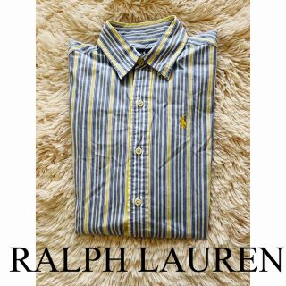 ポロラルフローレン(POLO RALPH LAUREN)の美品　ポロ　ラルフローレン　シャツ　トップス　ブラウス　ストライプ　人気　完売(シャツ/ブラウス(長袖/七分))