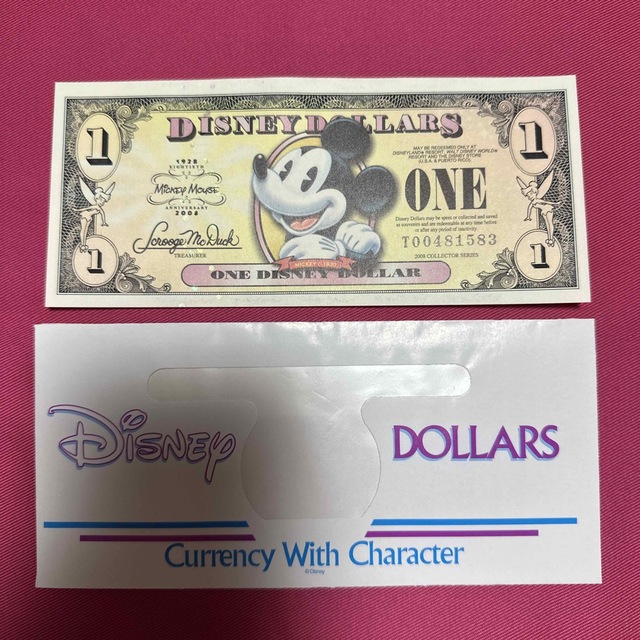 ミッキーマウス(ミッキーマウス)のディズニー　ダラー チケットの施設利用券(遊園地/テーマパーク)の商品写真
