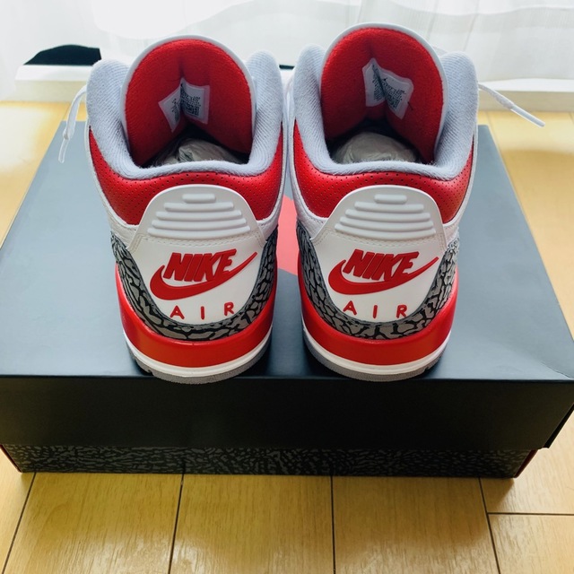NIKE Air Jordan 3 OG Fire red 26cm(2022)