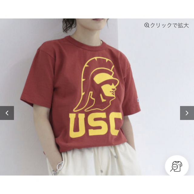 Champion(チャンピオン)の【新品】チャンピオン　T-1011  T-SHIRT  カレッジシリーズ M 赤 メンズのトップス(Tシャツ/カットソー(半袖/袖なし))の商品写真