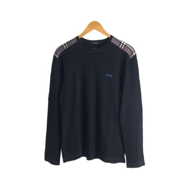 BURBERRY BLACK LABEL(バーバリーブラックレーベル)のBURBERRY BLACK LABEL 長袖Tシャツ　コットン　チェック メンズのトップス(Tシャツ/カットソー(七分/長袖))の商品写真