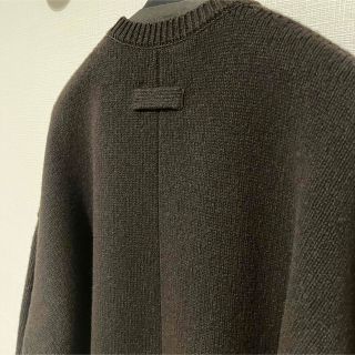 stein 20AW ラムウールクルーネックニットブラウン
