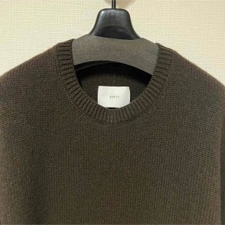 stein 20AW ラムウールクルーネックニットブラウン