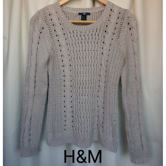 H&M(エイチアンドエム)の【値下げ！】H&M ベージュ セーター レディースのトップス(ニット/セーター)の商品写真