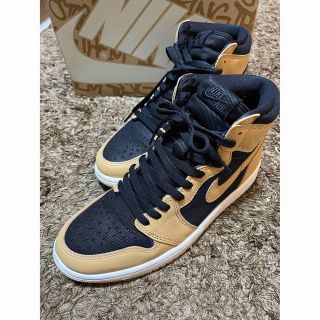 ナイキ(NIKE)の【美品/大人気モデル】ナイキ　エアジョーダン1 バケッタタン(スニーカー)