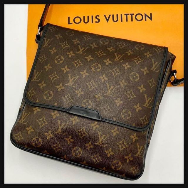 品質一番の VUITTON LOUIS 【美品・鑑定済み】ルイヴィトン ショルダーバッグ バスMM マカサー ダミエ ショルダーバッグ 