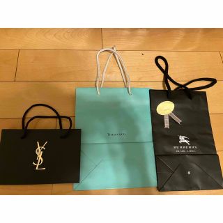 イヴサンローラン(Yves Saint Laurent)のサンローラン、ティファニー、バーバリー★紙袋★ショッパー(ショップ袋)