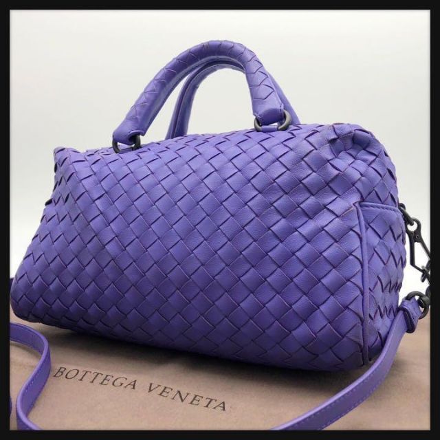 日本製】 Bottega Veneta ミニボストンバッグ 2way イントレチャート