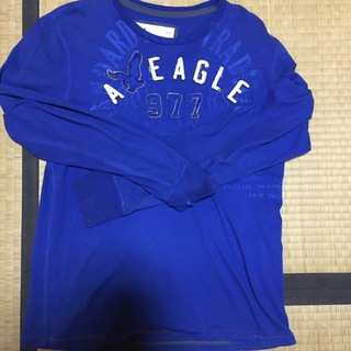 アメリカンイーグル(American Eagle)のアメリカンイーグルロンT ブルー(Tシャツ/カットソー(七分/長袖))