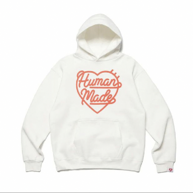 HUMAN MADE(ヒューマンメイド)の新品 Human Made Heart Sweat XLパーカー  白  メンズのトップス(パーカー)の商品写真