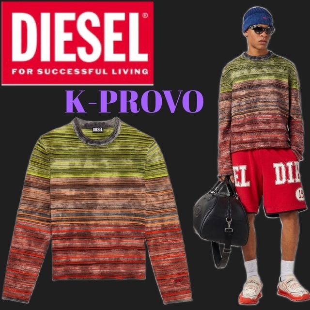 【大人気】2022SS DIESEL K-PROVO コットンニット　Sサイズ