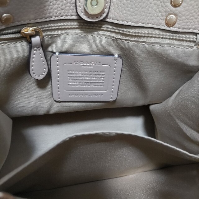COACH コーチ ハンドバッグ ショルダーバッグ ホワイト カーキ 5