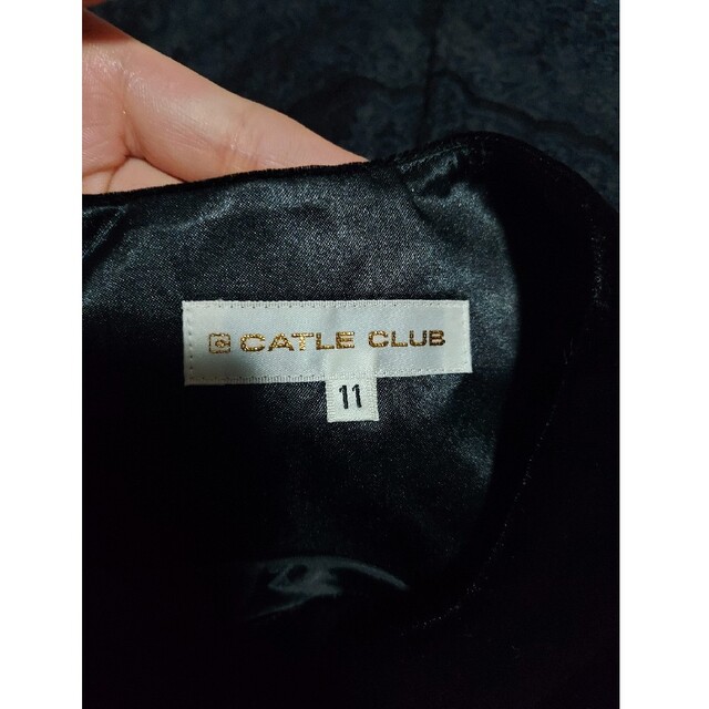 未使用タグ付き　CATLE CLUB　ベロアワンピース 4