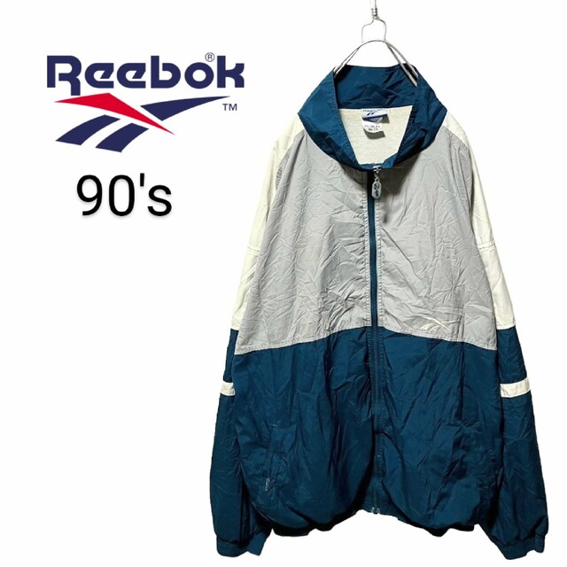 Reebok - 【Reebok】90's ロゴ刺繍 マルチカラー ナイロンジャケット A ...