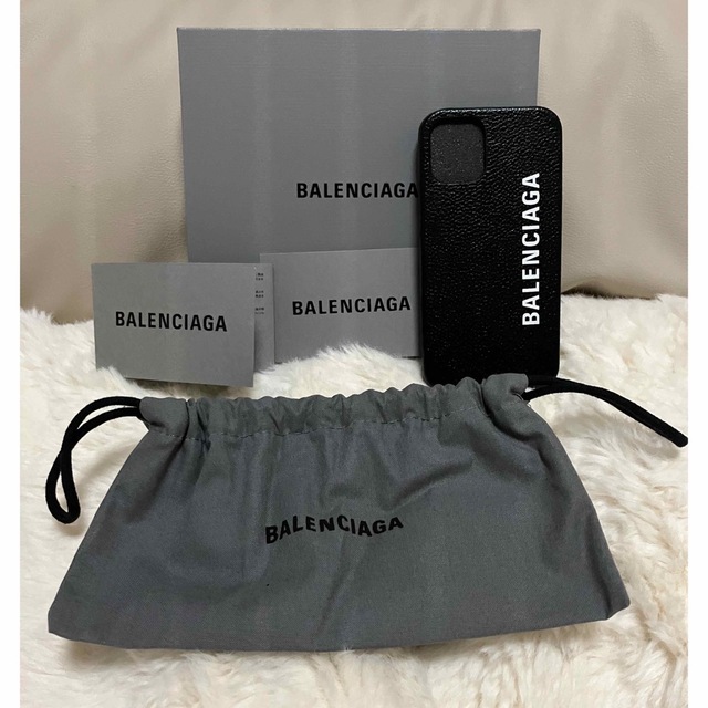 新品　BALENCIAGA バレンシアガ ロゴ iPhoneケース 12mini