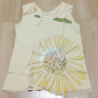 ツモリチサト(TSUMORI CHISATO)のツモリチサト　お花のキャミソール(Tシャツ(半袖/袖なし))