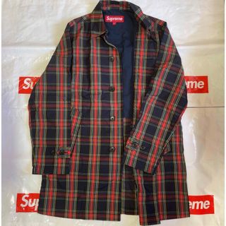 シュプリーム(Supreme)のSupreme Plaid check Trench Coat チェック コート(ステンカラーコート)