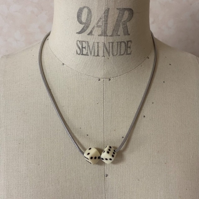 dice necklace 2個セット メンズのアクセサリー(ネックレス)の商品写真