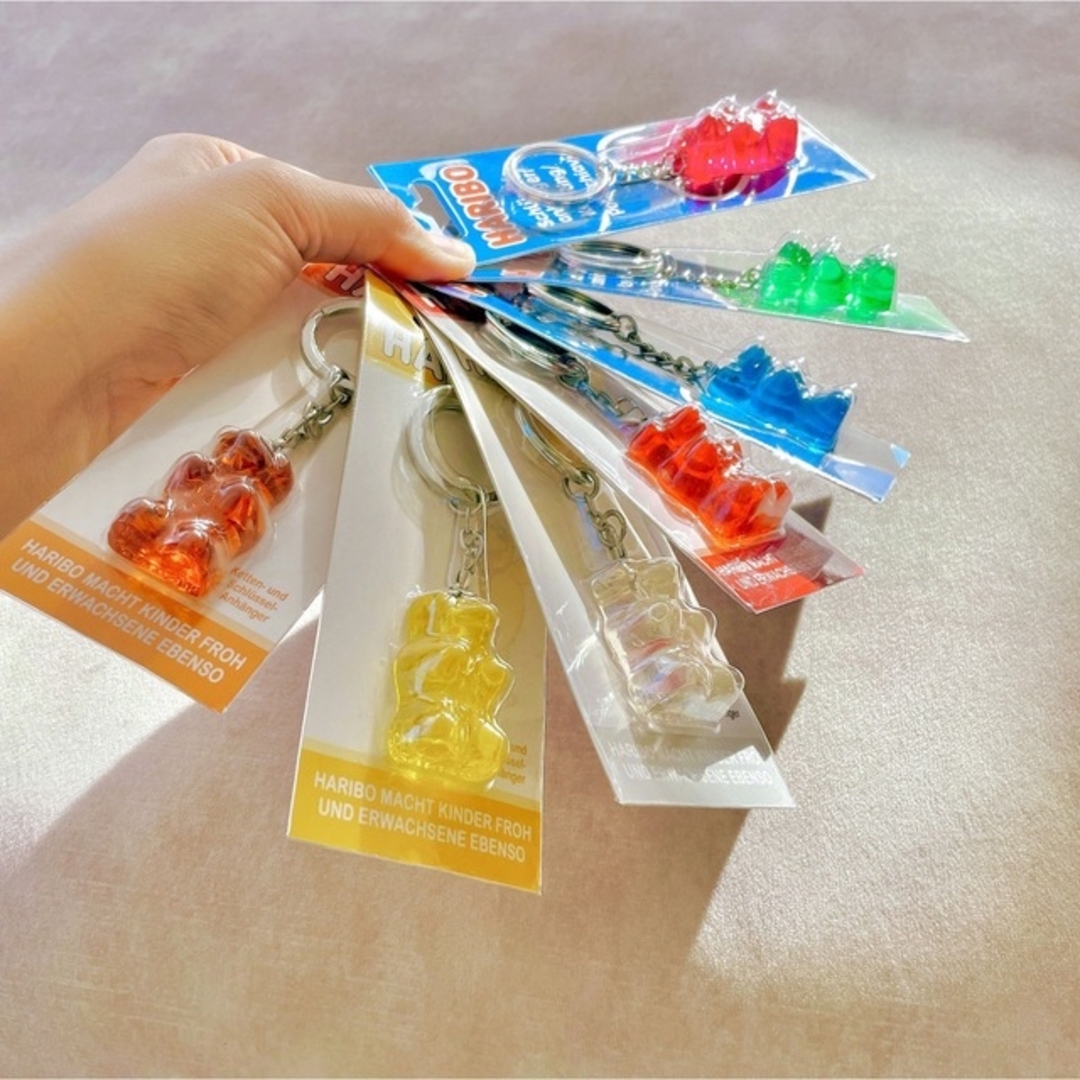 HARIBIO【日本未販売】ハリボー ゴールドベア キーホルダー HARIBIO【日本未販売】ハリボー ゴールドベア キーホルダー