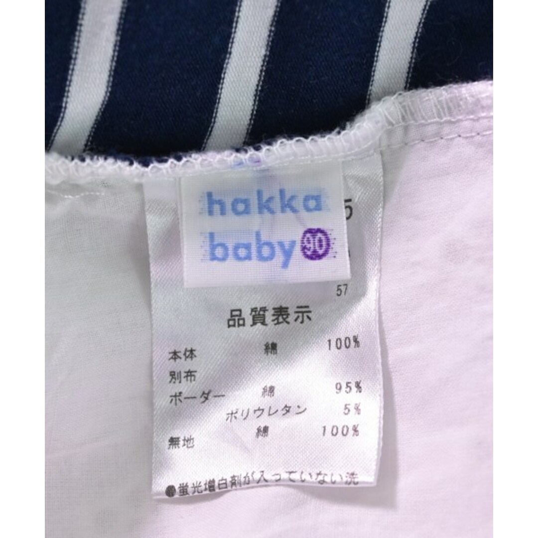 hakka baby(ハッカベビー)のHAKKA BABY ハッカベイビー ワンピース（その他） 90 白x紺 【古着】【中古】 キッズ/ベビー/マタニティのキッズ服女の子用(90cm~)(ワンピース)の商品写真