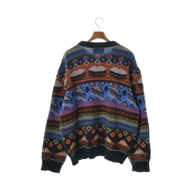 HENRIK VIBSKOV ニット・セーター XL 紺x青x茶等(総柄) 【古着】【中古