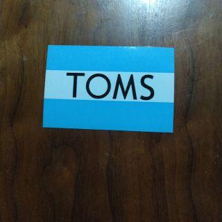 トムズ(TOMS)のTOMS シール(ノベルティグッズ)