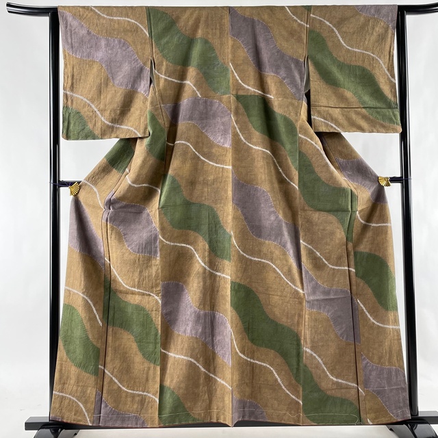 小紋 美品 秀品 身丈160.5cm 裄丈64cm 正絹 【中古】 rockfieldliquor ...