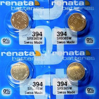 renata酸化銀394ボタン電池４個セット(その他)