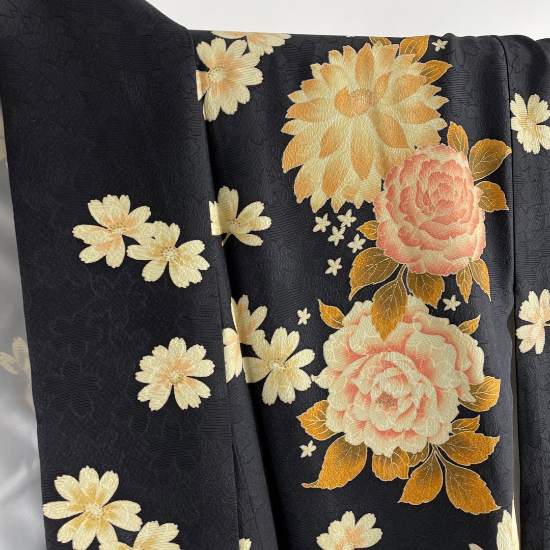 美品 逸品 身丈166.5cm 裄丈69cm 正絹 【中古】 - 7