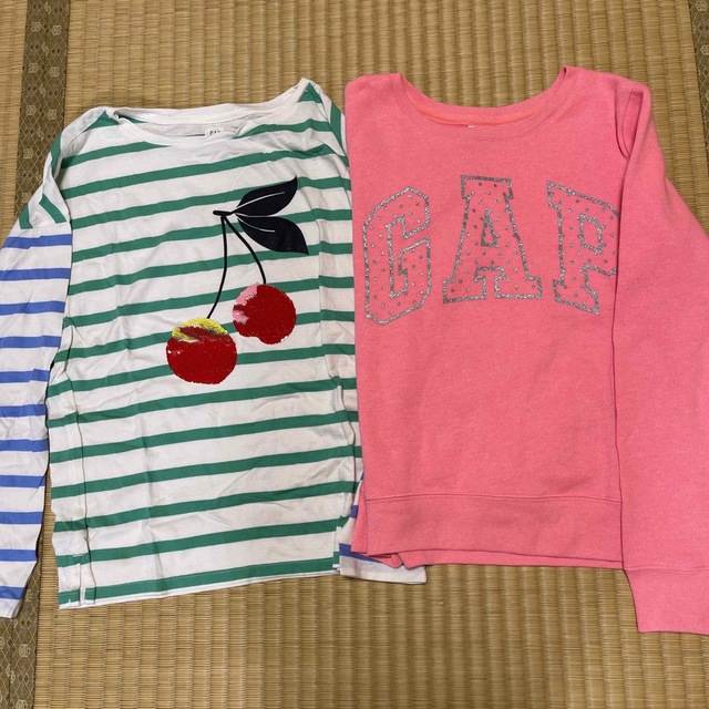 GAP Kids(ギャップキッズ)の【GAP】長袖トレーナー、長袖Tシャツ 160サイズ キッズ/ベビー/マタニティのキッズ服女の子用(90cm~)(Tシャツ/カットソー)の商品写真