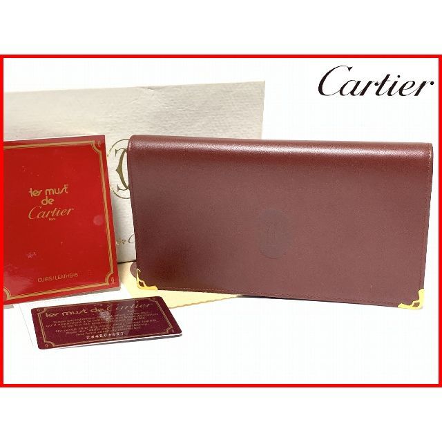 Cartier カルティエ マストライン 二つ折り 長財布 がま口 2.12