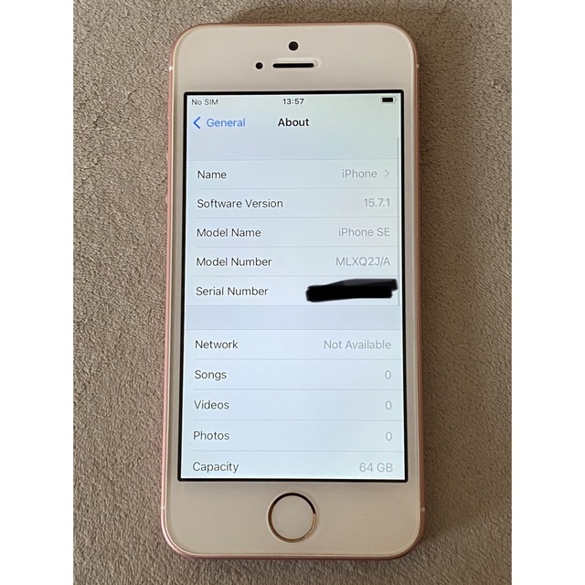 Apple - iPhone SE Rose Gold 64 GB SIMフリーの通販 by CO CO Apple - iPhone SE Rose Gold 64 GB SIMフリーの通販 by CO CO