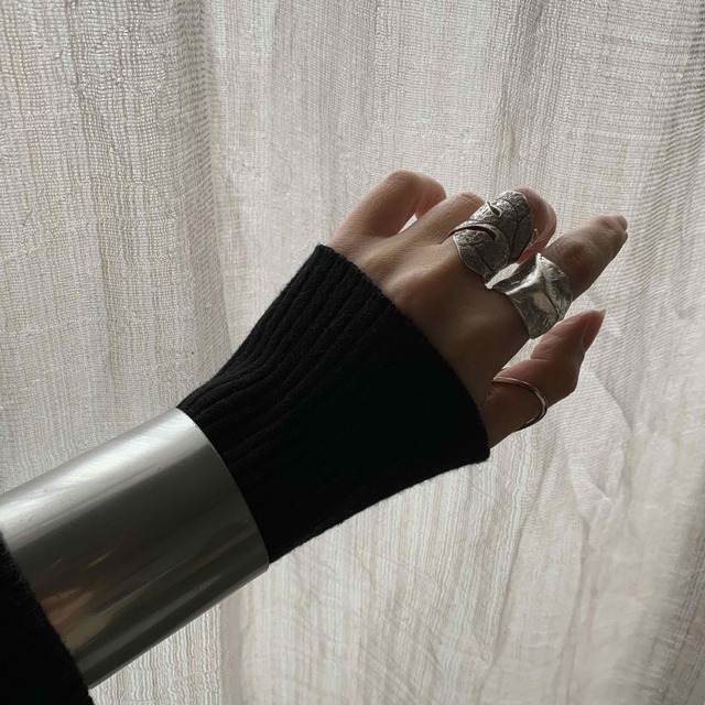 mmi 様♡  ●silver925 ワイド rock ring● レディースのアクセサリー(リング(指輪))の商品写真