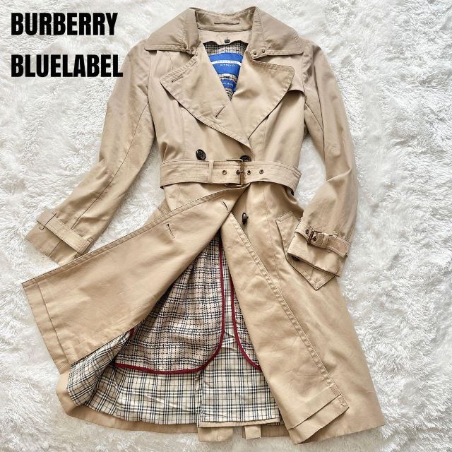 BURBERRY BLUE LABEL - 希少✨ バーバリー ブルーレーベル トレンチ