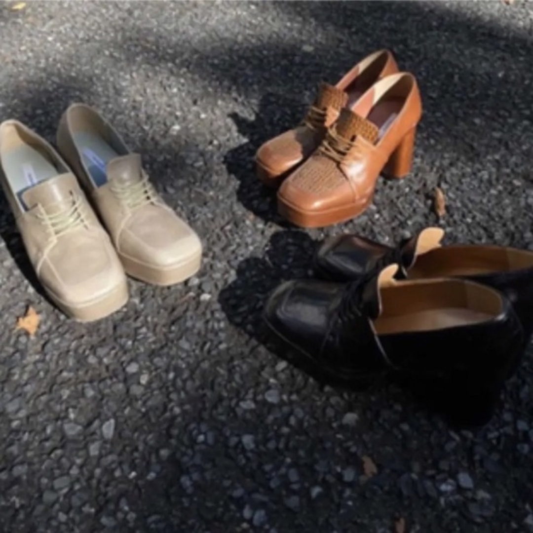 AmeriローファーPLATFORM LACE UP LOAFER Sサイズ レディースの靴/シューズ(ローファー/革靴)の商品写真