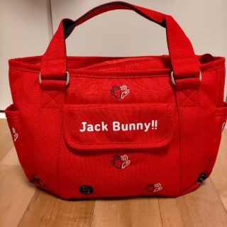 ジャックバニー(JACK BUNNY!!)のゴルフ トートバッグ（赤） ジャックバニー(バッグ)