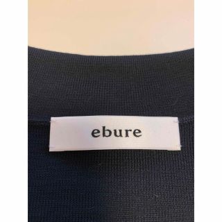 18日までお値下げします　エブール　ebure ニットジャケット　ネイビー