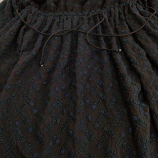 ANTIPAST コットンシルク 刺繍 ワンピース アンティパスト アンティパスト コットンシルク刺繍ワンピース