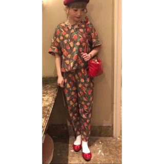 ドットアンドストライプスチャイルドウーマン(Dot&Stripes CHILDWOMAN)のDot＆Stripes CHILD WOMAN チューリップ柄 プルオーバー(シャツ/ブラウス(半袖/袖なし))