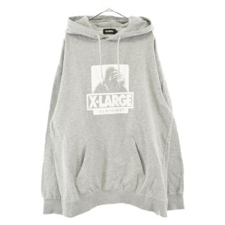 エクストララージ(XLARGE)のX-LARGE エクストララージ 19SS OG PULLOVER HOODED SWEAT フロントロゴプリント プルオーバーパーカー フーディー グレー 01191207(パーカー)