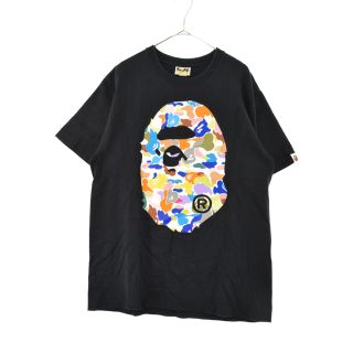 アベイシングエイプ(A BATHING APE)のA BATHING APE アベイシングエイプ フロント マルチロゴプリント 半袖Tシャツ ブラック(Tシャツ/カットソー(半袖/袖なし))