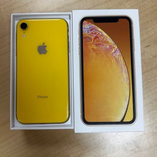 アイフォーン(iPhone)のiPhone XR 128GB イエロー sim解除済み(スマートフォン本体)