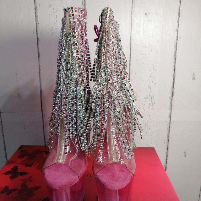 靴未着用 ブーツ サンダル 24.8CM 厚底 Pleaser プリーザーレディース