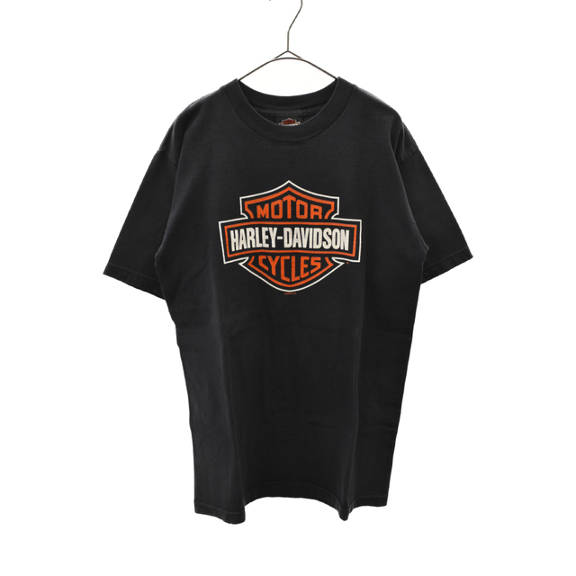 VINTAGE ヴィンテージ 00's Harley-Davidson ハーレーダビッドソン OCEAN CITY,MD 両面プリント Tシャツ ブラック 2004年製 HOLOUBEK ボディ