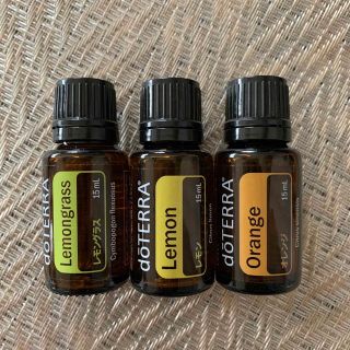 ドテラ(doTERRA)のドテラ doTERRA エッセンシャルオイル 精油 15ml 3本 新品未開封(エッセンシャルオイル（精油）)